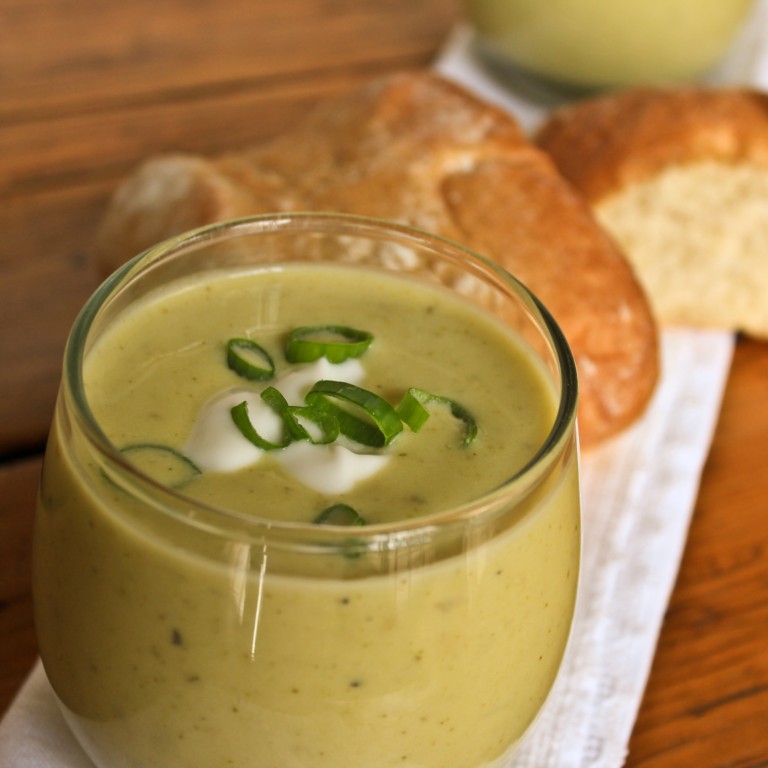 Zucchini Potato Soup, inspired by Julia Child...